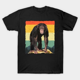 Monkey Women Chimpanzee Primate Lovers T-Shirt